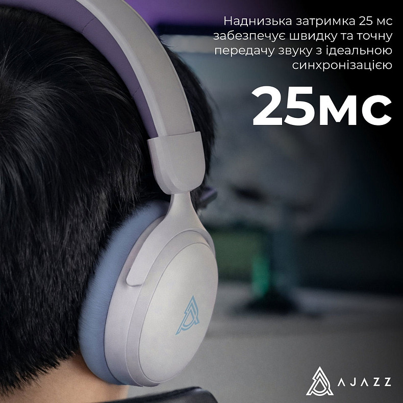 Гарнітура Ajazz AHM08 MAX Purple White Blue (AHM08-MAX-PWB)