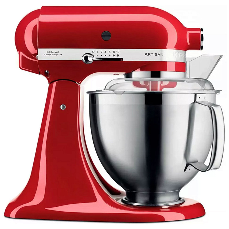 Кухонный комбайн KitchenAid Artisan 4,8 л 5KSM185PSEER с откидным блоком красный