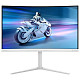 Монітор 27" Philips 27M2C5201L, Fast VA, вигнутий, 180Hz, 2xHDMI, DP, білий