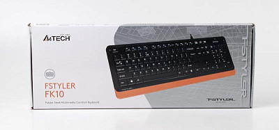 Клавіатура A4Tech FK10 Black/Orange USB