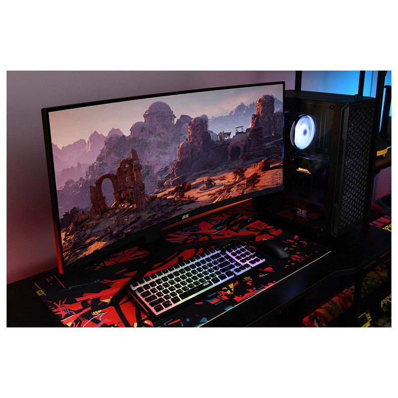 Монитор 2E GAMING 34" G3424B 2xHDMI, DP, VA, 3440x1440, 180Hz, 1ms, NTSC 85%, CURVED, FreeSync, HAS