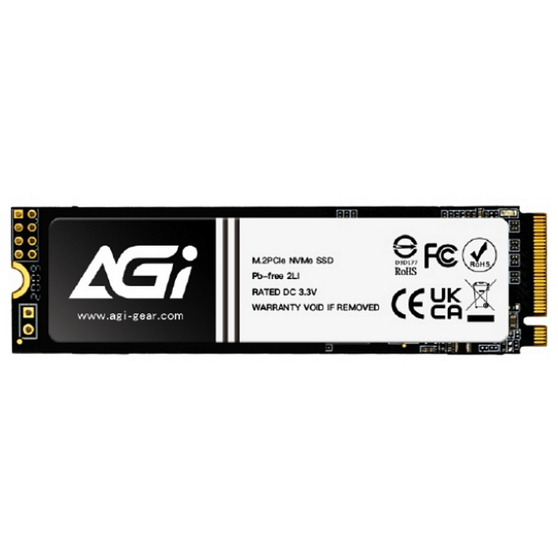 SSD накопичувач AGI 1TB AI818 M.2 2280 PCIe Gen 4x4 NVMe 1.4 QLC