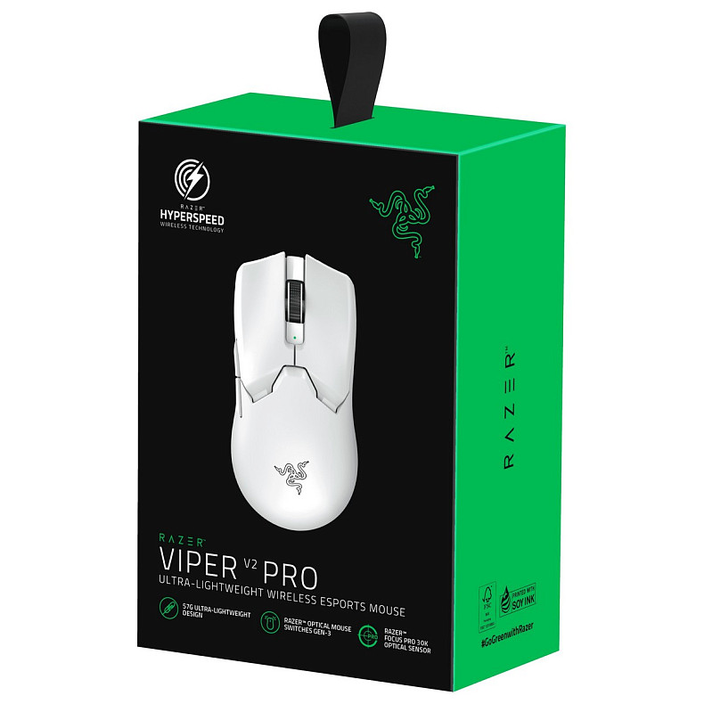 Мишка Razer Viper V2 PRO White Wireless+USB (RZ01-04390200-R3G1)