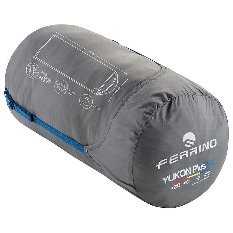 Спальний мішок Ferrino Yukon Plus SQ/+7°C Blue Right (86358NBBD)