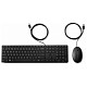 Комплект дротовий HP 320MK мишка і клавіатура, чорний (українська клавіатура)