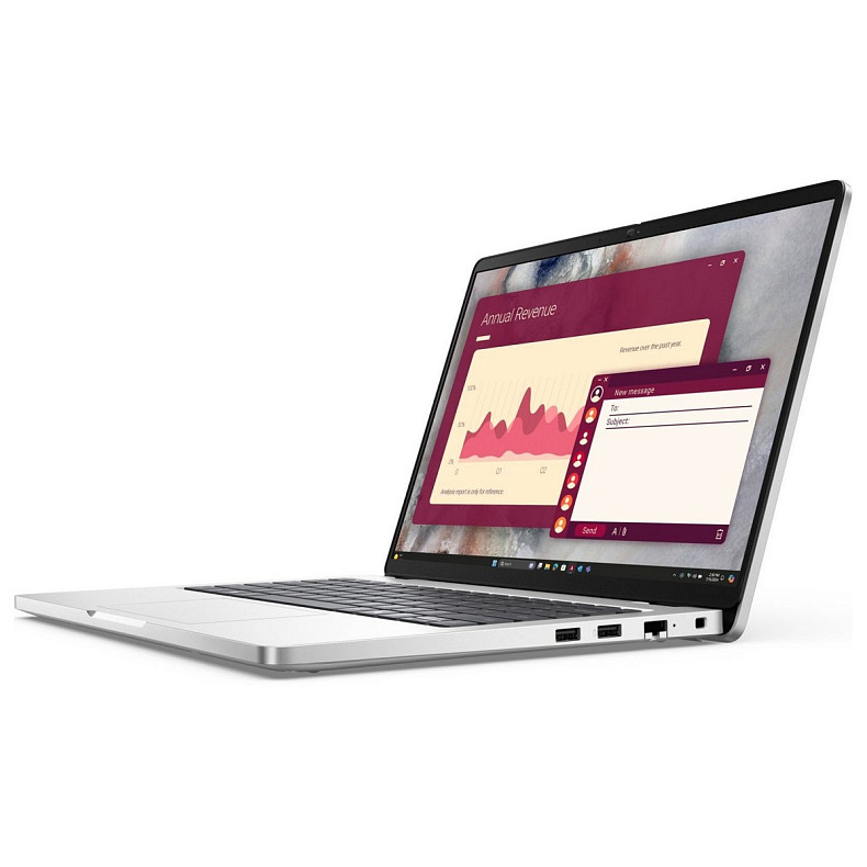 Ноутбук Dell Pro 14 14" FHD+ IPS AG, Intel U7-255U, 32GB, F512GB, UMA, Lin, сріблястий