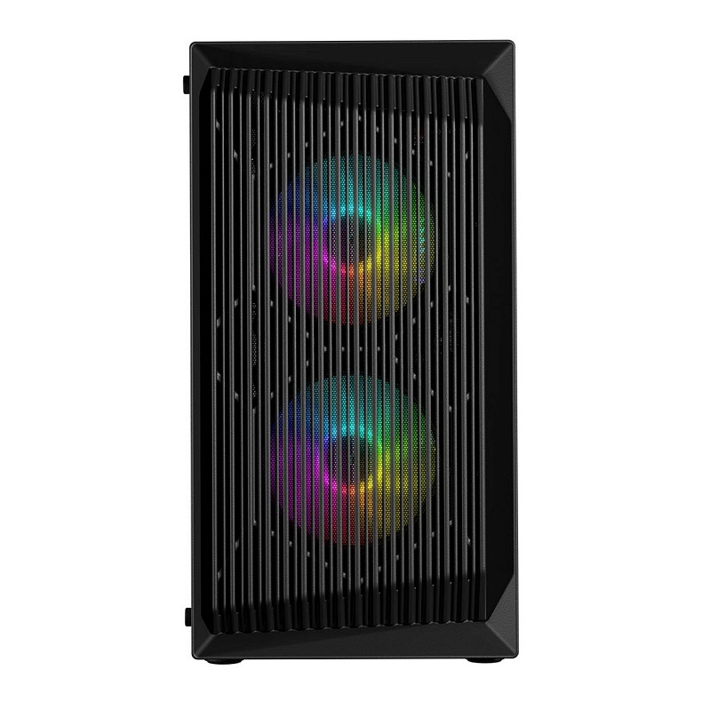 Корпус LogicConcept ATOS MESH+GLASS ARGB fans 3x120mm BLACK без БЖ mATX