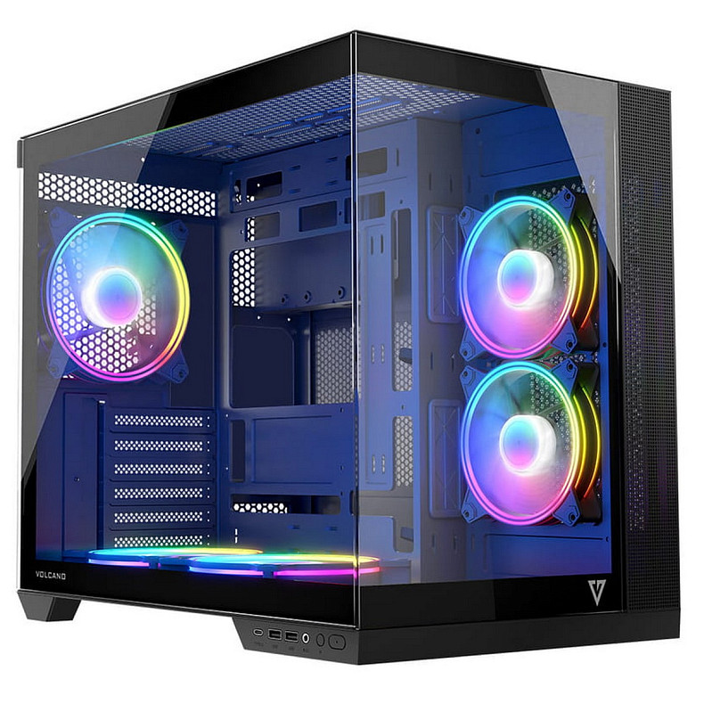 Корпус Modecom volcano panorama apex argb 5f midi grey без БП ATX