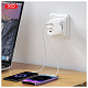 Зарядний пристрій XO L117 (2USB-С, 1USB, 3А) PD, QC 3.0 White (L117-CC.white)