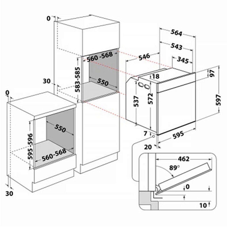 Духовой шкаф Whirlpool WOI4S8CM1SWA