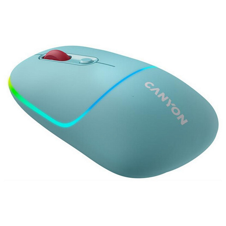 Мышь беспроводная Canyon MW-22 Dual Band RGB Wireless Dark Cyan (CNS-CMSW22DC)