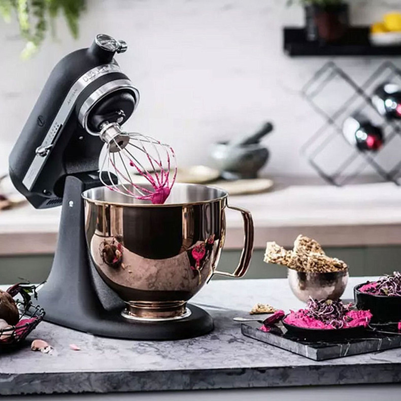 Кухонний комбайн KitchenAid Artisan 4,8 л 5KSM185PSEOB з відкидним блоком чорний