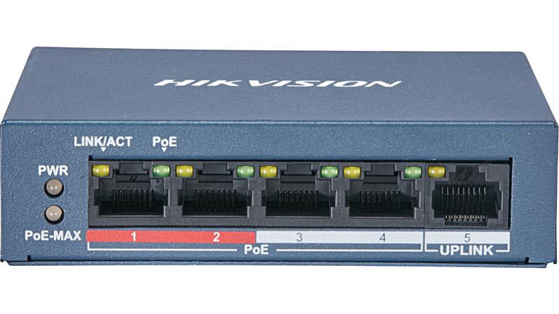 Комутатор Hikvision DS-3E0105P-E/M (B)