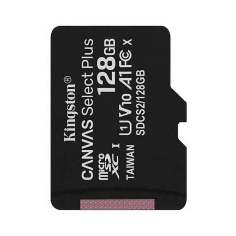 Карта пам'яті MicroSDXC 128GB UHS-I Class 10 Kingston Canvas Select Plus R100MB/s + SD-адаптер (SDCS2/128GB)