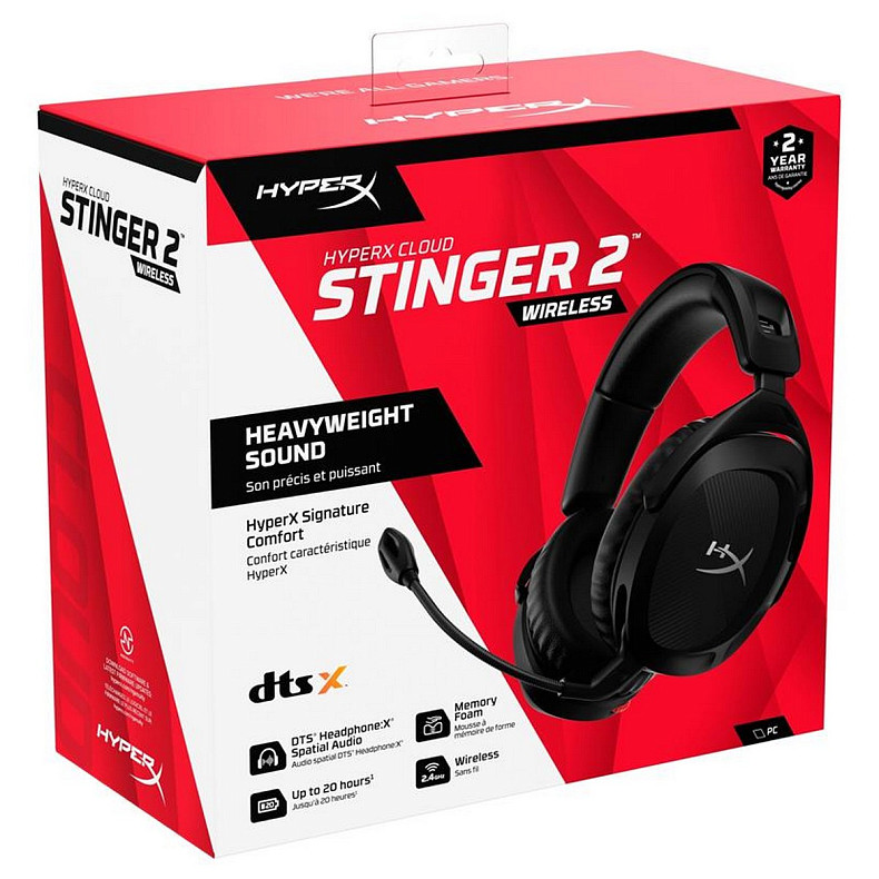 Гарнітура HyperX Cloud Stinger 2 USB/WL Black (676A2AA)