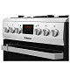 Плита Hansa комбінована, 50х60см, 65л, чавун, газ контр., дисплей, нержавіюча сталь