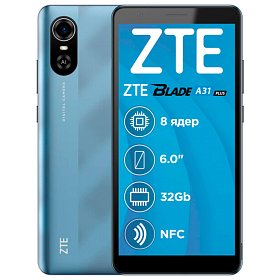 Смартфон ZTE Blade A31 Plus 1/32GB Dual Sim Blue
