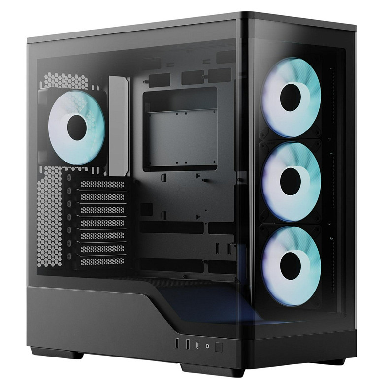 Корпус AeroCool P500A-BK-v1 Black (ACCM-PN08143.11)