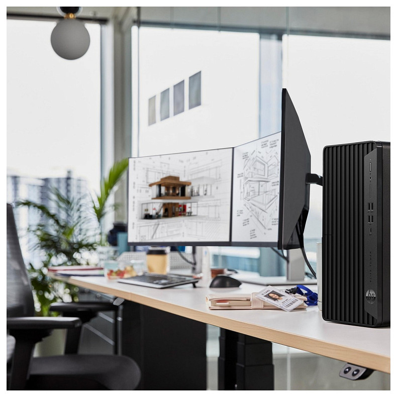 Компьютер HP Elite 800-G9 TWR, Intel i7-14700, 16GB, F1TB, ODD, UMA, WiFi, кл+м, 3р, Wi
