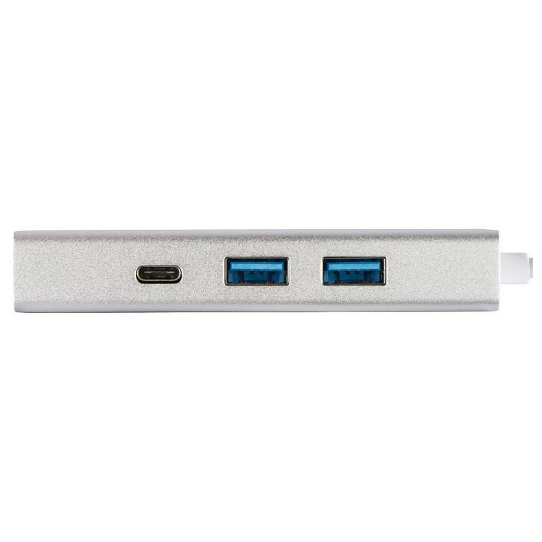 USB-C хаб Hama Aluminium 2x USB-A, USB-C, HDMI Silver