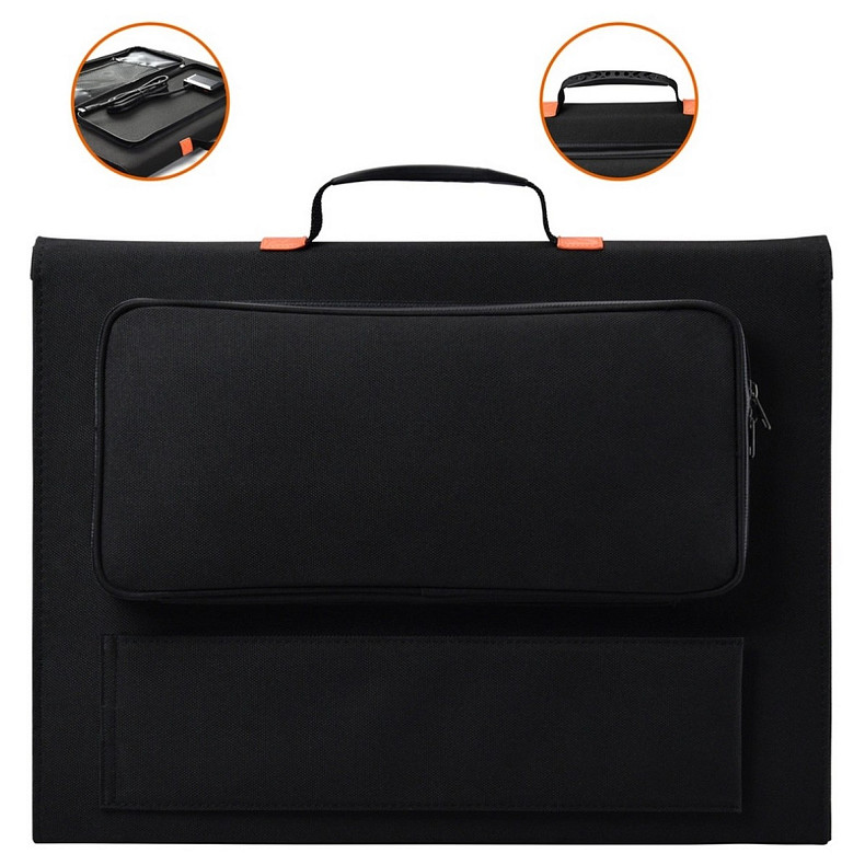 Солнечная панель Choetech 120W DC120W, 1*USB QC3.0 18W,1*USB-C PD3.0 60W 177x53см