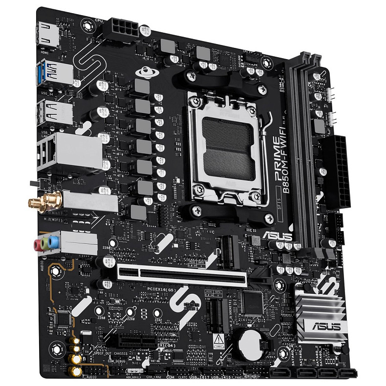 Материнcька плата ASUS PRIME B850M-F WIFI sAM5 B850 2xDDR5 M.2 HDMI Wi-Fi BT mATX