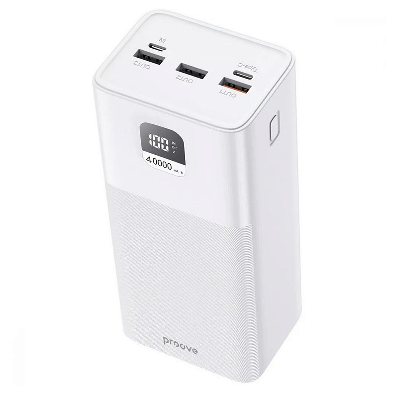Универсальная мобильная батарея Proove Giant 100W 40000mAh White (PBGI99320002)