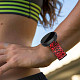 Силиконовый ремешок для GARMIN Universal 16 Camouflage Silicone Band Red