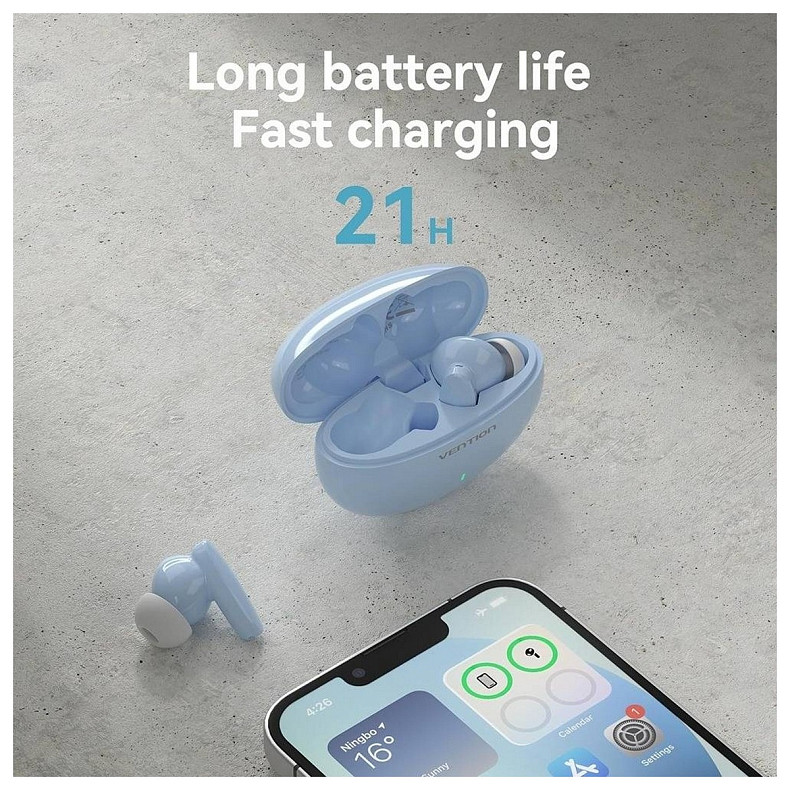 Навушники Vention Elf Earbuds E01 Blue