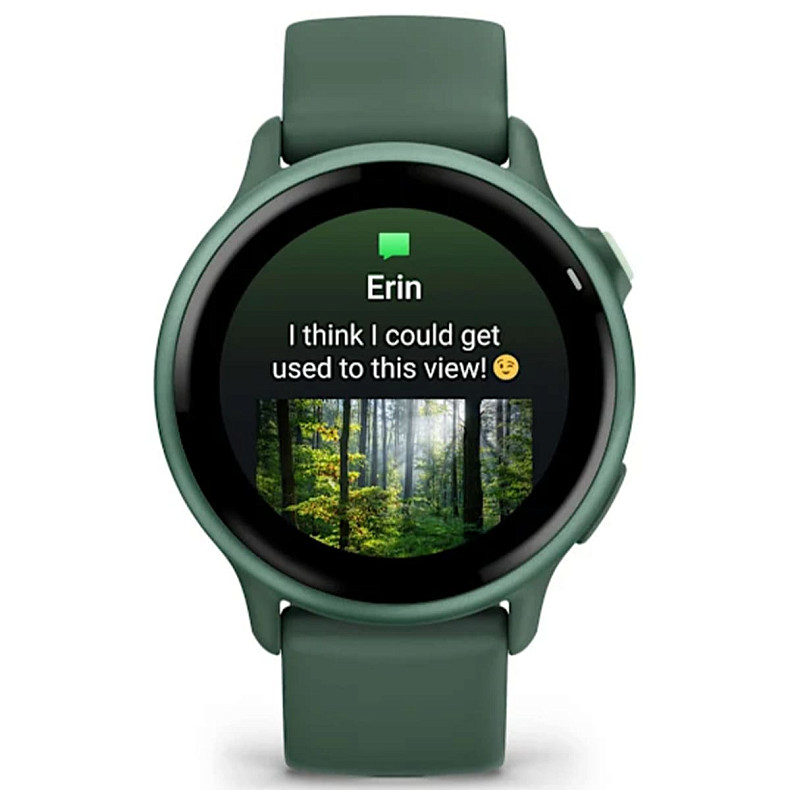Спортивний годинник Garmin Vivoactive 6 Metallic Jasper Green with Jasper Green Band
