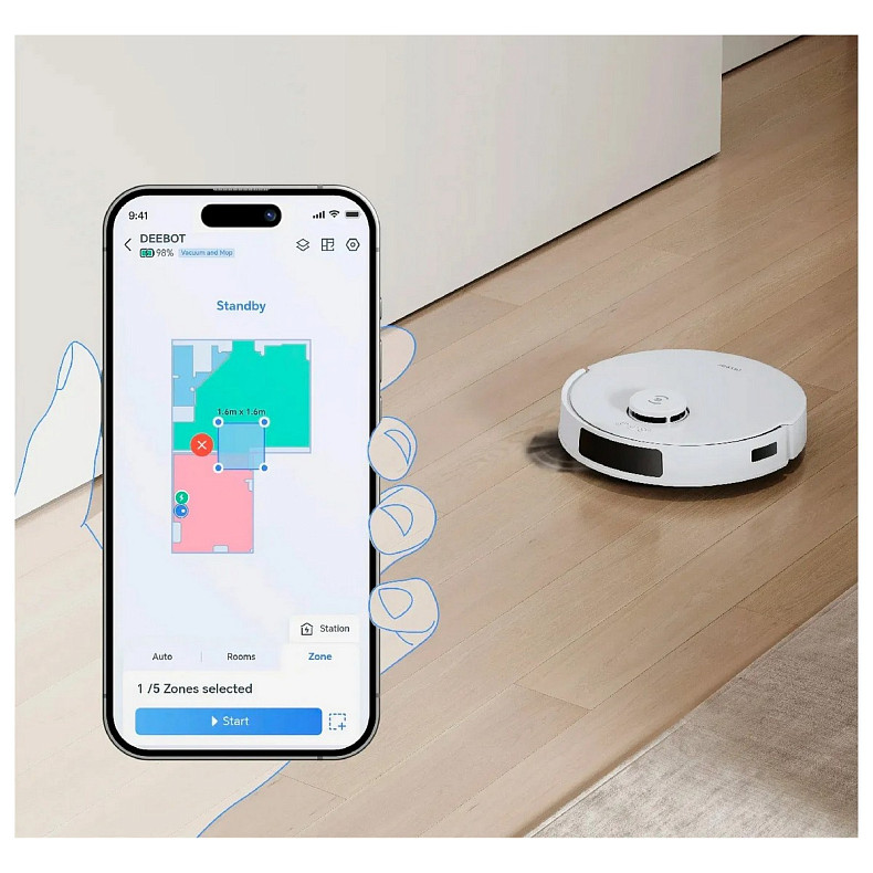 Робот-пилосос Ecovacs Deebot Ozmo N20 Pro Plus (DKX55) White