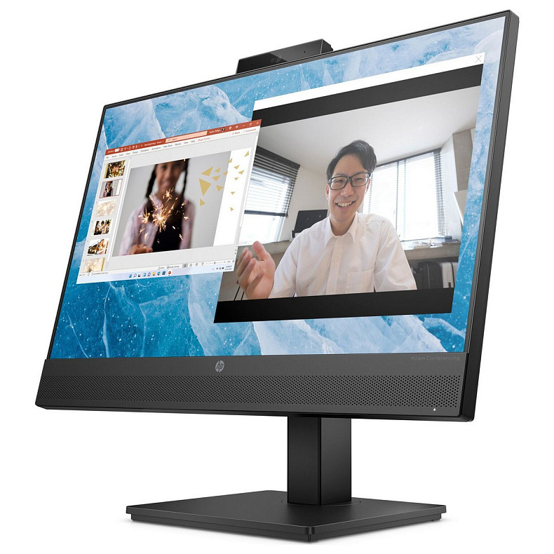 TFT 23.8" HP M24m, IPS, HDMI, DP, USB-С, Cam, HAS, колонки, черный