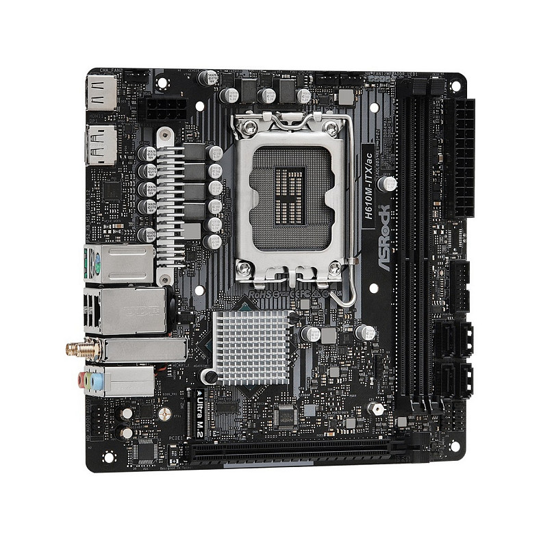 Материнська плата ASRock H610M-ITX/AC Socket 1700