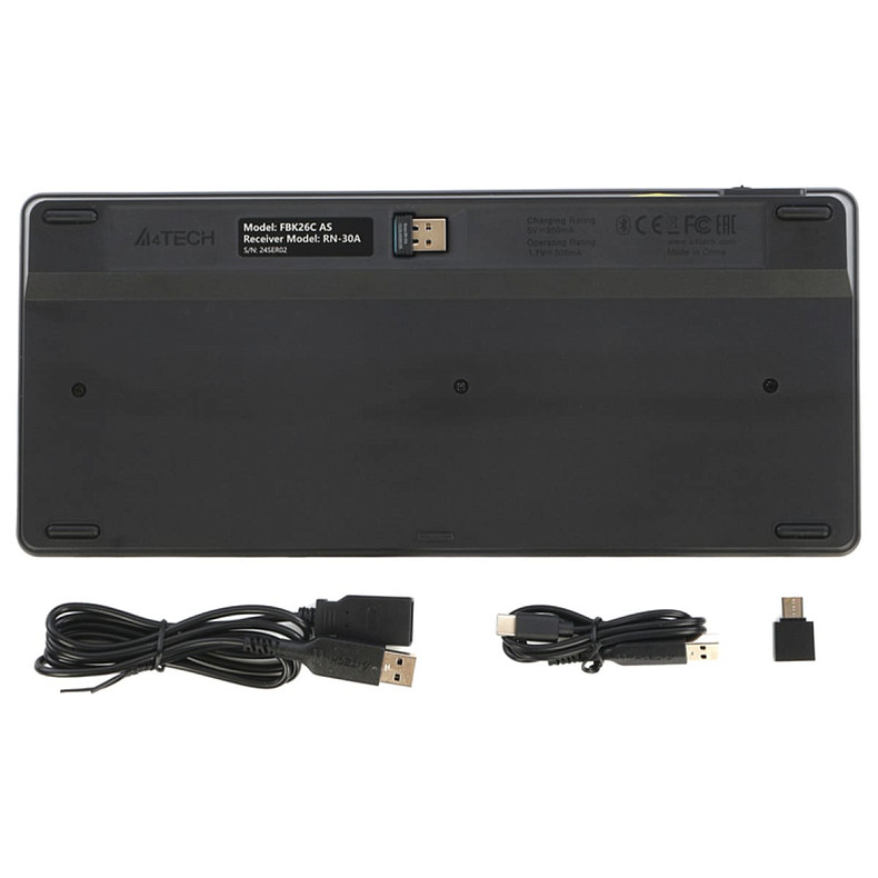 Клавіатура A4Tech Fstyler FBK26C AS quiet key(Black)