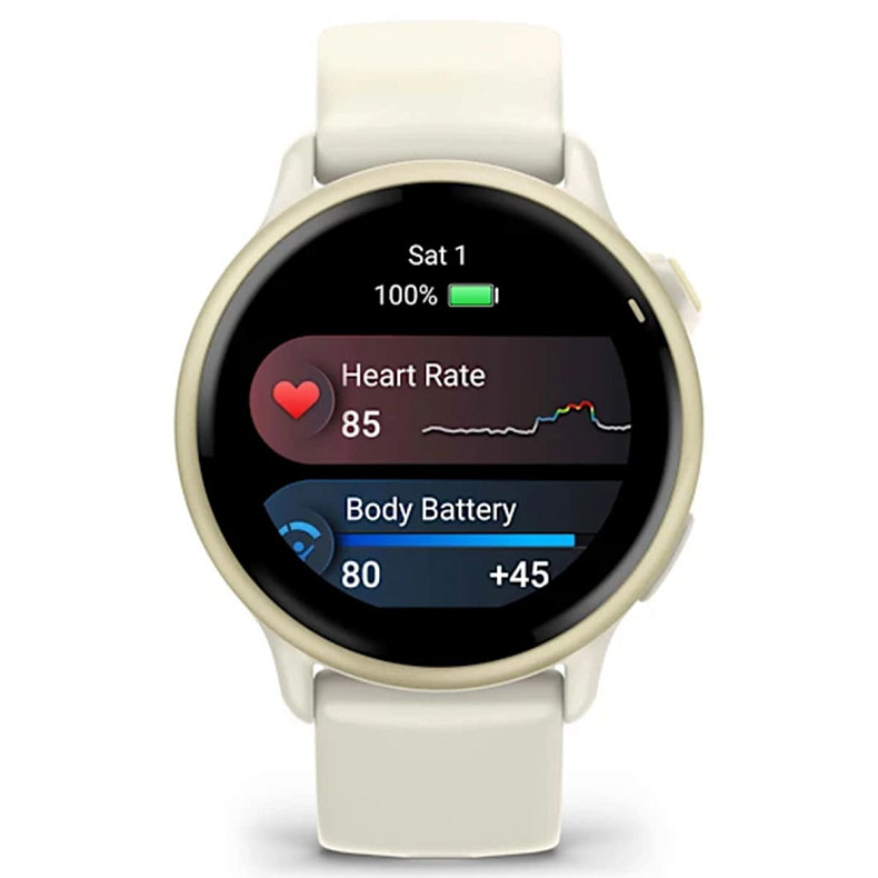 Спортивные часы Garmin Vivoactive 6 Lunar Gold with Bone Band