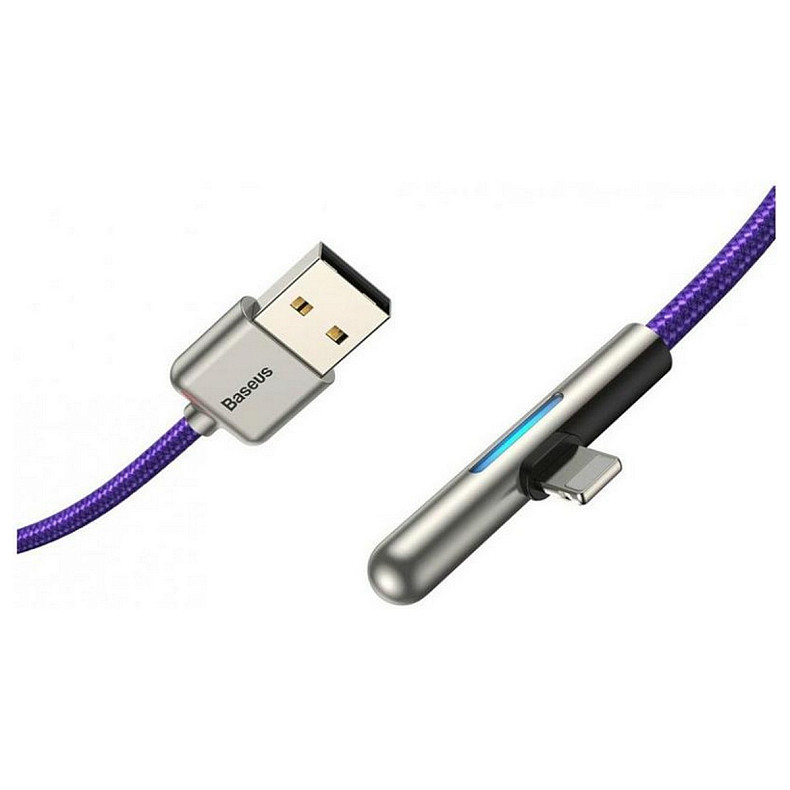 Кабель Baseus Iridescent Lamp Mobile Game USB3.1-Lightning 1.5A, 1м, Purple (CAL7C-A05)