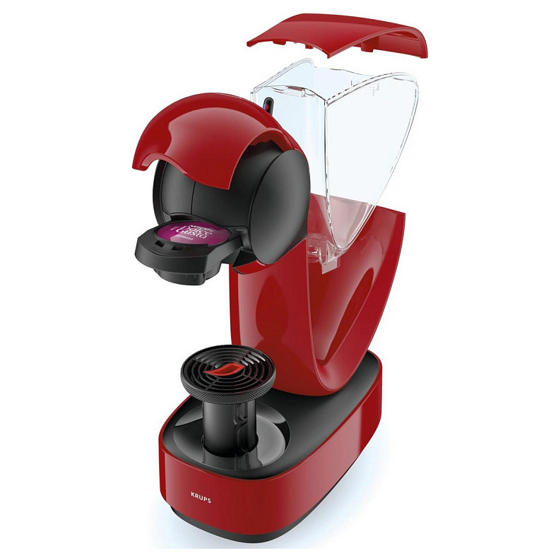 Кавоварка Krups капсульна Infinissima, 1.2л, капсули NESCAFE Dolce Gusto, червоний