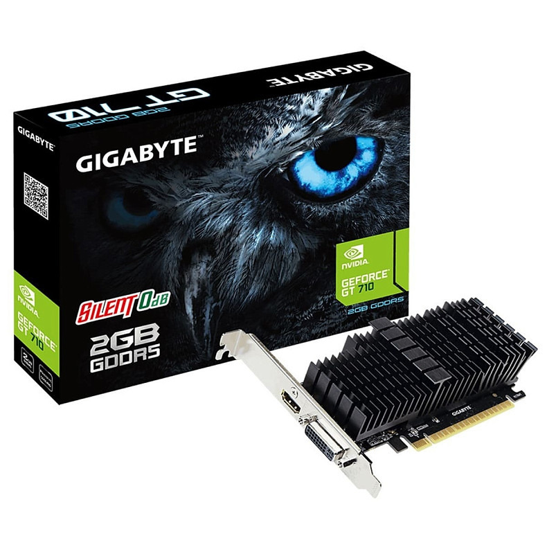 Видеокарта GIGABYTE GeForce GT 710 2GB DDR5 (GV-N710D5SL-2GL)