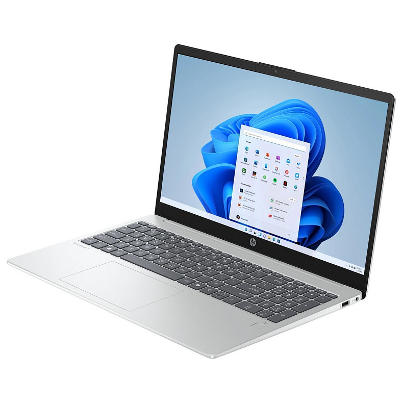 Ноутбук HP OmniBook 3 15-fn0008ua 15.6" FHD IPS AG, AMD AI 5 340, 16GB, F1TB, UMA, Win11, сріблястий