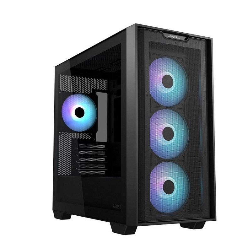 Корпус Asus A21 Plus Black Tempered Glass без БП (90DC00H0-B19010)