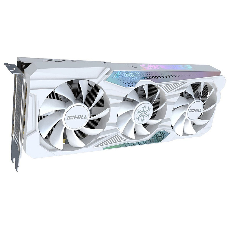 Відеокарта GeForce RTX4060 Ti Inno3D iChill X3 WHITE, 8GB GDDR6, 128bit, PCI Express 4.0 X8 (C406T3-08D6X-17113280)