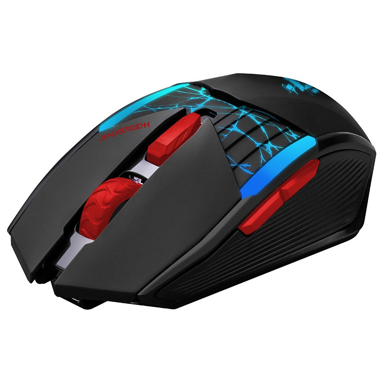 Мишка Defender Horrodine GM-237, бездротова, ігрова, 6кн., 3200 dpi., 320 mAh, чорна