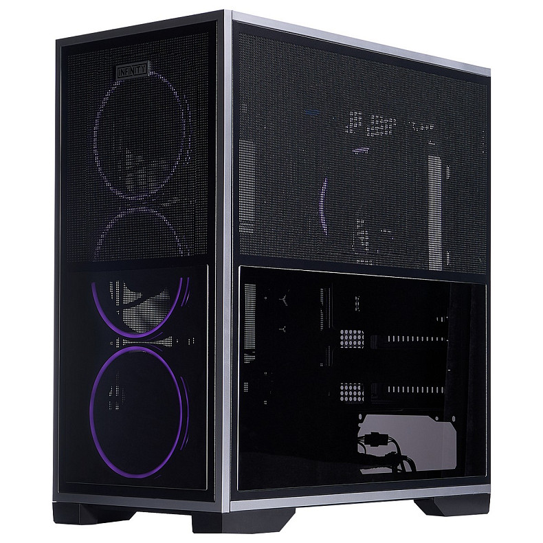 Корпус 1stPlayer IF8-BK-4FO7-14 Black