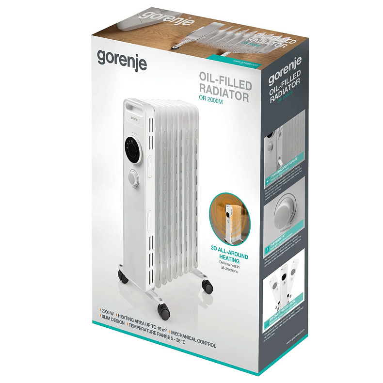 Обогреватель масляный Gorenje OR2000M