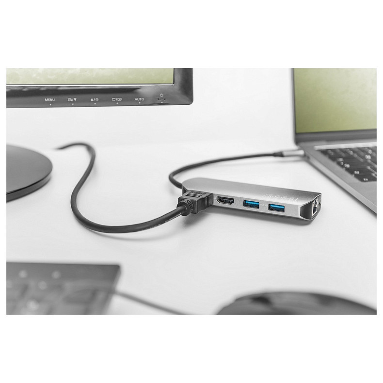 Док-станція DIGITUS USB-C, 8 Port (DA-70884)