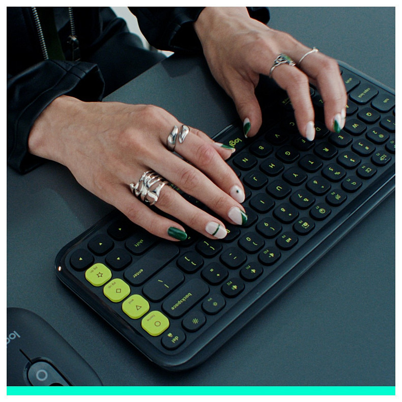 Клавіатура Logitech Pop Icon Keys Off White (920-013072)