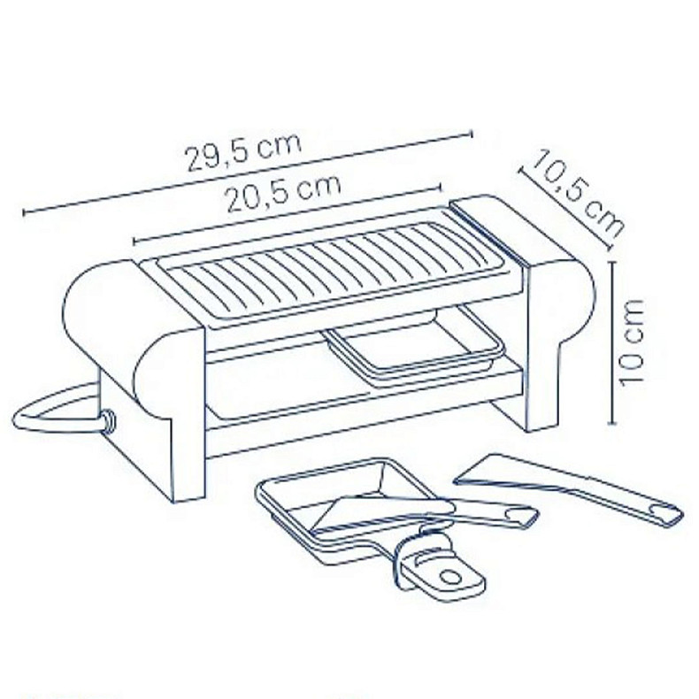 Раклетниця-гриль KELA Bernina, 29х10,5х10 см, 2 порції (66490)