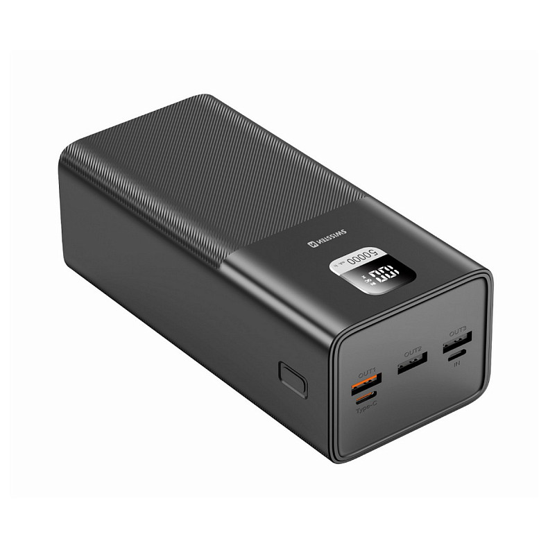 Универсальная мобильная батарея Swissten 50000mAh 100W Black (8595217481282)