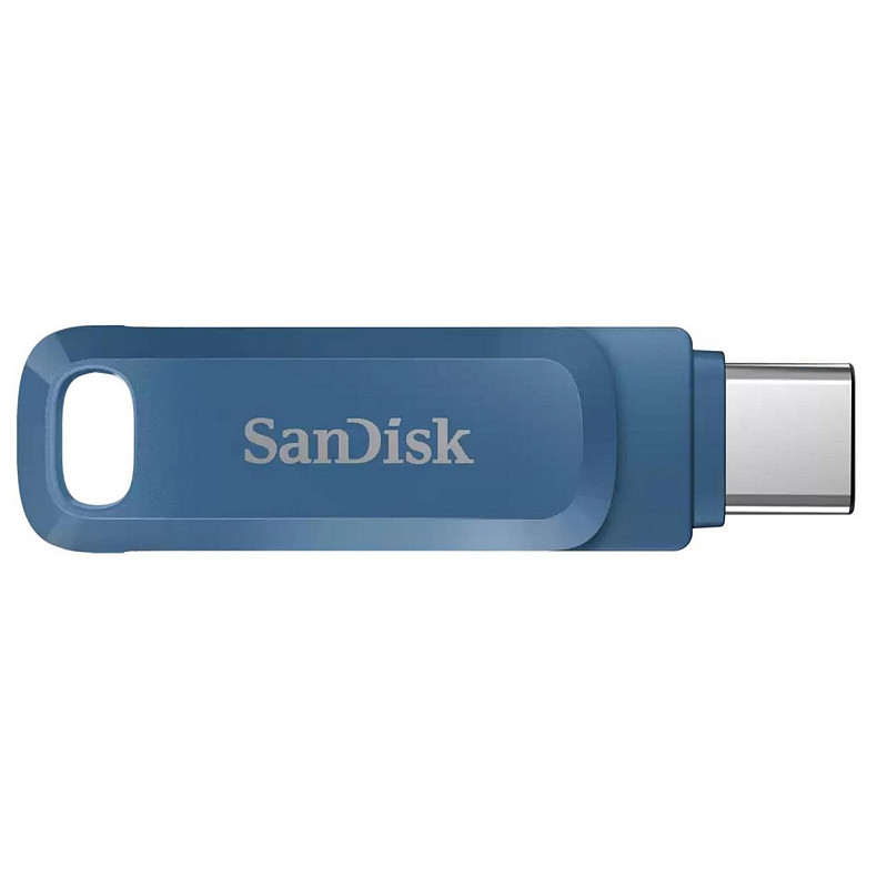 Накопитель SanDisk 128GB USB 3.1 Type-A + Type-C Ultra Dual Drive Go Navy Blue