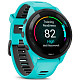 Спортивний годинник GARMIN Forerunner 265 Black Bezel with Aqua Case and Aqua/Black Silicone Band